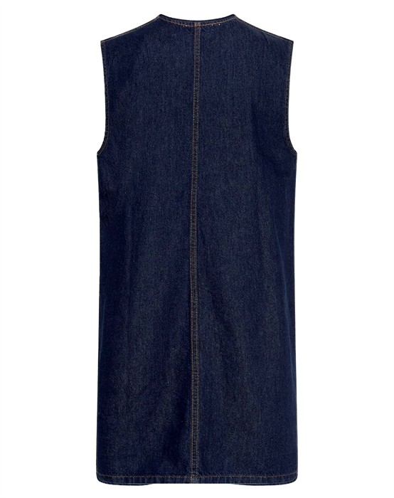 MSCHAdna Alena SL Kjole - Dark Blue Wash